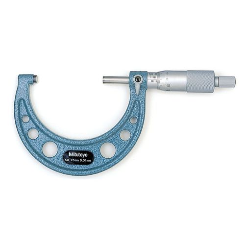 Micrômetro Externo 50-75mm 0,01mm com Placa de Isolação Térmica Mitutoyo 103-139-10