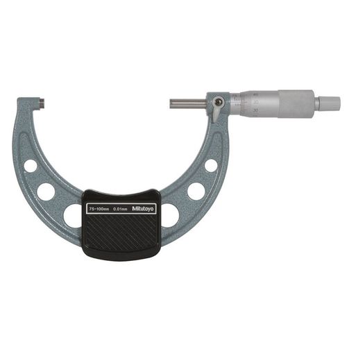 Micrômetro Externo 75-100mm 0,01mm com Placa de Isolação Térmica Mitutoyo 103-140-10