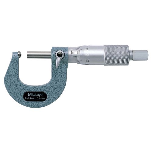 Micrômetro Externo com Batente Esférico Capacidade 0-25mm Resolução 0,01mm Mitutoyo 115-115