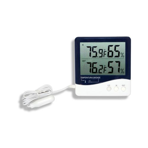 Termo-Higrômetro Digital Temperatura e Umidade Interna/Externa -10+60°C Incoterm 7664.01.0.00