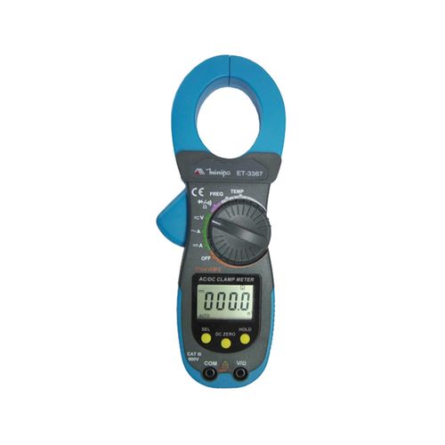 Alicate Amperímetro Digital True RMS Tensão 600V AC/DC Corrente AC/DC 600A Minipa ET-3367
