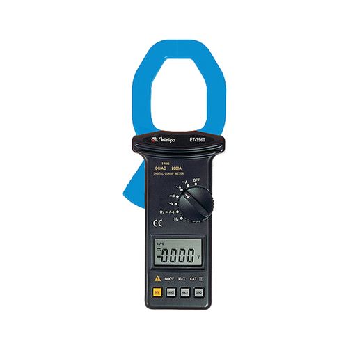 Alicate Amperímetro Digital True RMS Tensão 750V/AC 1000V/DC Corrente Minipa ET-3960