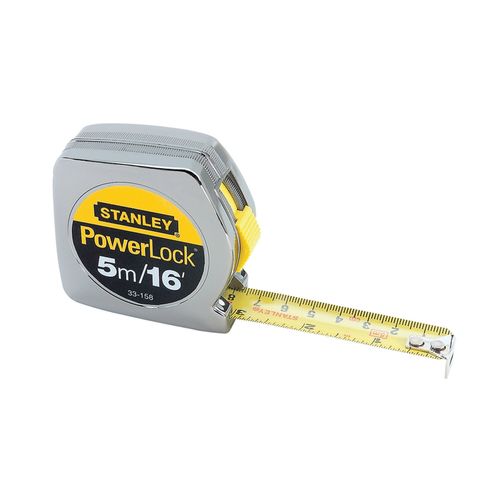 Trena Fita de Aço Powerlock ® 5Metros Stanley 33-158
