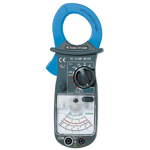 Alicate Amperímetro Analógico 600A AC Temperatura Minipa ET-3006