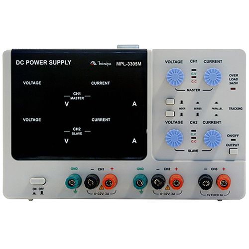 Fonte Digital 32V 5A Dupla Minipa MPL-3305M