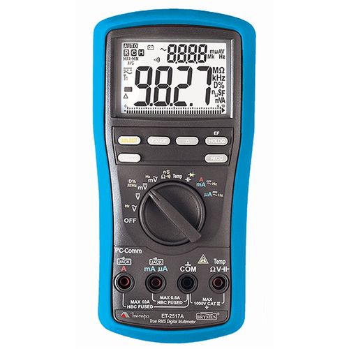 Multímetro Digital 5000 Contagens Frequência Capacitância Temperatura Minipa ET-2517A