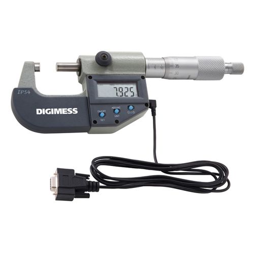 Micrômetro Externo Digital IP65 Capacidade 50-75mm Resolução de 0,001mm Digimess 110.252