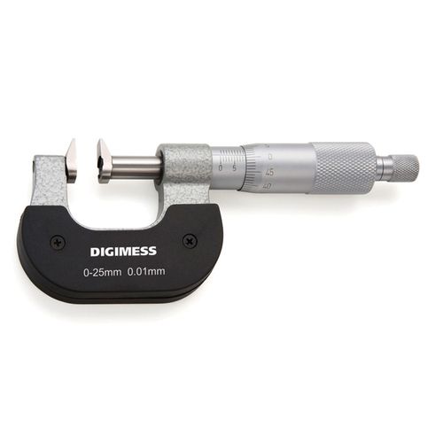 Micrômetro Externos para Medir Ressaltos e Dentes de Engrenagens Capacidade 100-125mm Resolução de 0,01mm Digimess 112.184