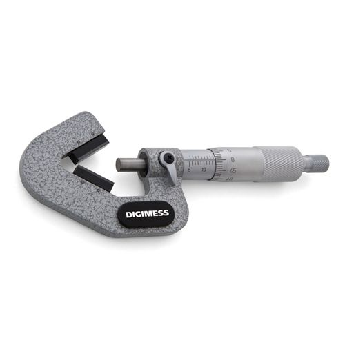 Micrômetro Externo com Batente em V Capacidade 85-105mm x 0,01mm com 5 Cortes Digimess 113.094