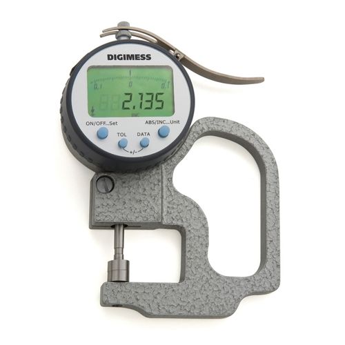 Medidor de Espessura Digital de Alta Precisão IP54 0-10mm Resolução 0,001mm Precisão ±0,005mm Digimess 130.405