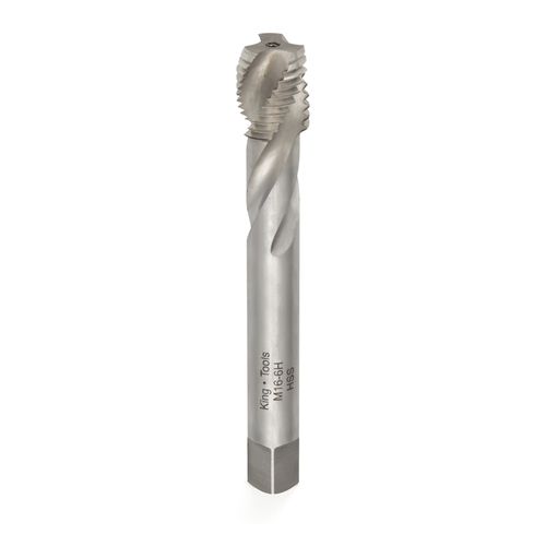 Macho Máquina Rosca 1/4 UNC Unificada Grossa (UNC) Ponta Helicoidal Kingtools 2106/1 1/4 UNC