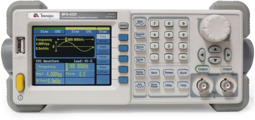 Gerador de Funções Digital LCD 3,5” Frequência 25MHz Resolução 1µHz Interface Minipa MFG-4225