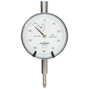 Relógio Comparador Capacidade 0-10mm Resolução 0,01mm Compac JET-512K