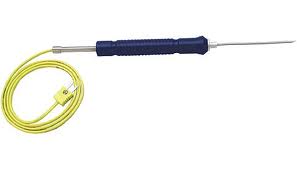 Sensor Tipo "K" Ø6 x 1000mm Haste de Alta Temperatura 1200° com Rabicho de 1m Novotest.br MTK-1000