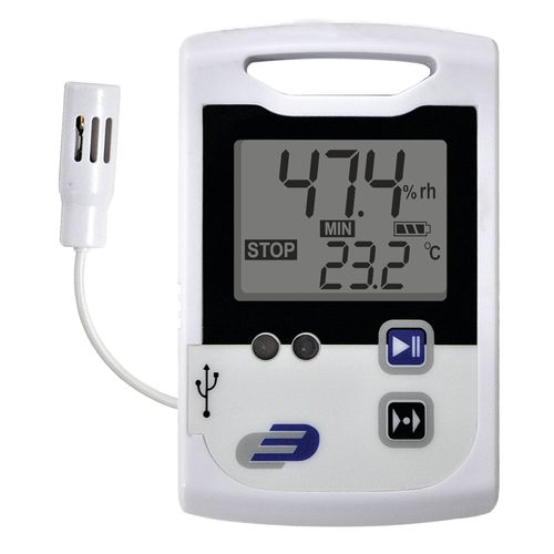 Termohigrômetro Data Logger USB até 60.000 Registros com Sensor Externo Incoterm 3030.22