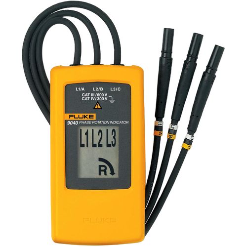 Indicador de Rotação de Fases 40-690V AC e 15-400Hz CAT IV 300V Fluke-9040