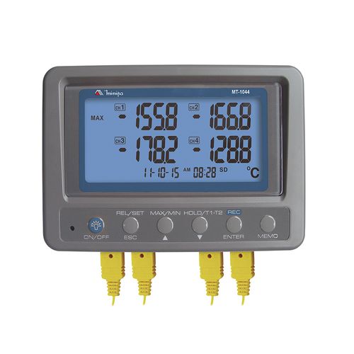 Termômetro com 4 Canais Função Data Logger e SD Card - Minipa MT-1044