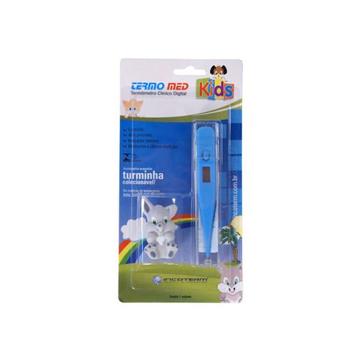 Termômetro Clínico Digital Termomed Kids Azul com Coelho - Incoterm 29832.01.2.3