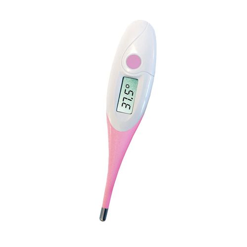 Termômetro Clínico Digital Medflex Rosa com Haste Flexível - Incoterm 29834.20.2