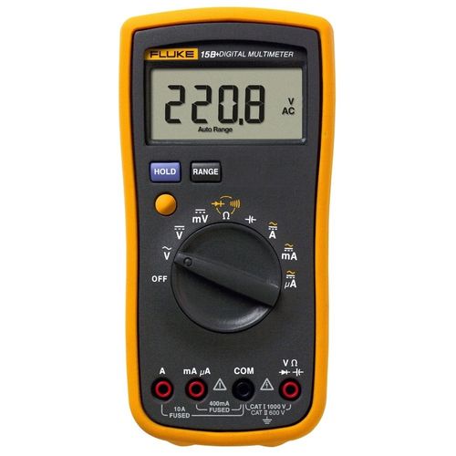Multímetro Digital 3 ½ Dígitos Tensão/Corrente AC/DC CAT III Fluke-15B+