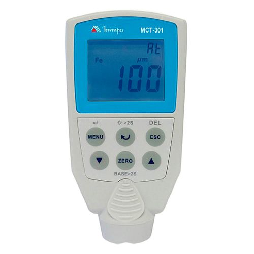 Medidor de Espessura 0~2000µm de Camada com Logger Base Ferrosa Minipa MCT-301
