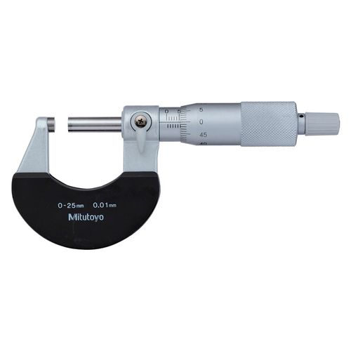 Micrômetro Externo 0-25mm 0,01mm c/ Placas de Isolante Térmico DIN 863-1 Mitutoyo 102-301