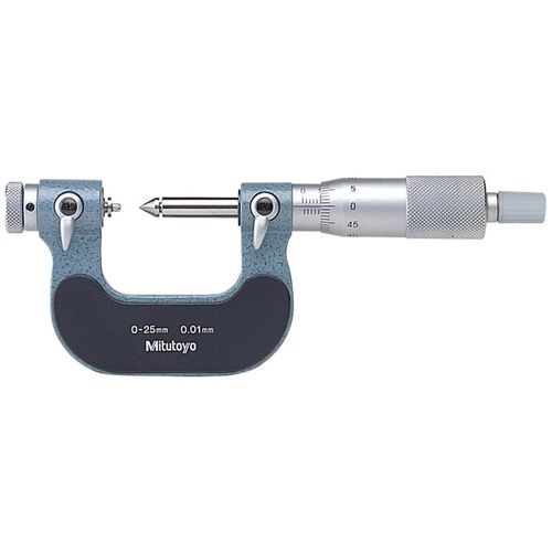 Micrômetro Externo para Roscas Capacidade 25-50mm Resolução 0,01mm Mitutoyo 126-126