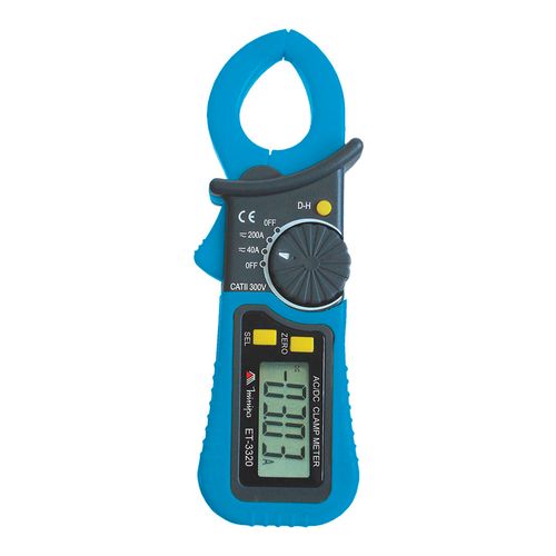 Mini Alicate Amperímetro Compacto e Leve Data Hold Resolução 10mA AC DC Minipa ET-3320