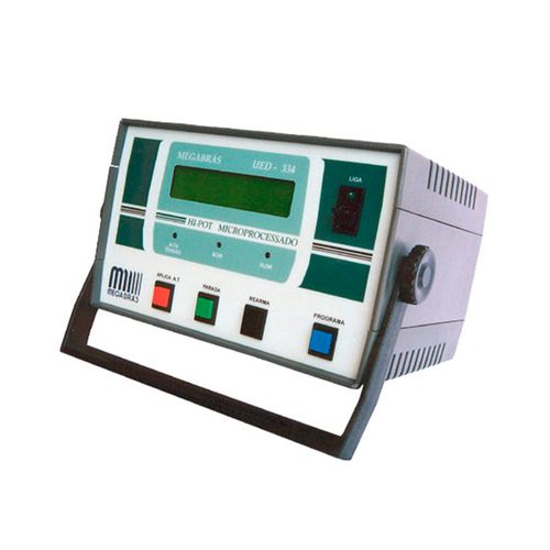 Unidade de Ensaio Dielétrico Hipot AC Tensão Máxima de Saída 5 kV, Corrente até 10 mA 10 mA Megabras UED-354