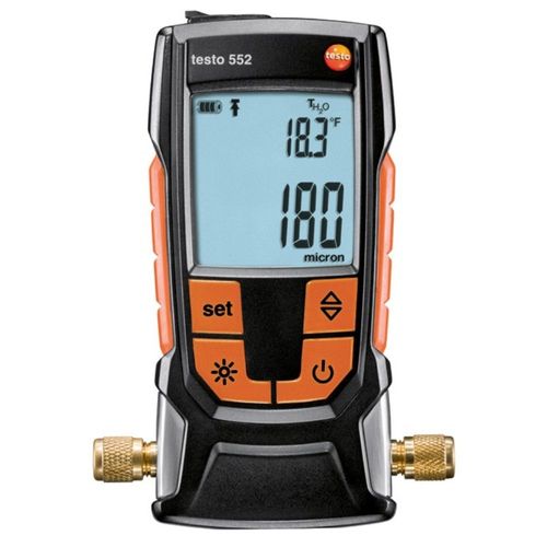 Vacuômetro Digital Capacidade 26,66mbar com Bluetooth Ref. 0560 5522 Testo 552