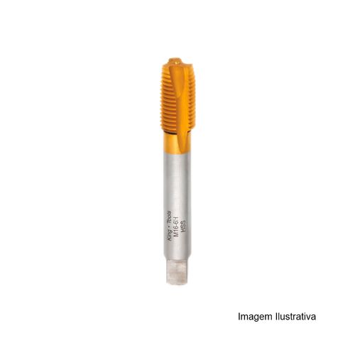 Macho Máquina Rosca M6X1 Métrica Grossa (M) Ponta Helicoidal Haste Kingtools 2104/1 M6X1