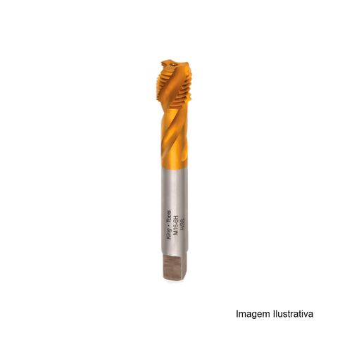 Macho Máquina Rosca M24X3 Métrica Grossa (M) Canal Helicoidal Haste Kingtools 2104/2 M24X3
