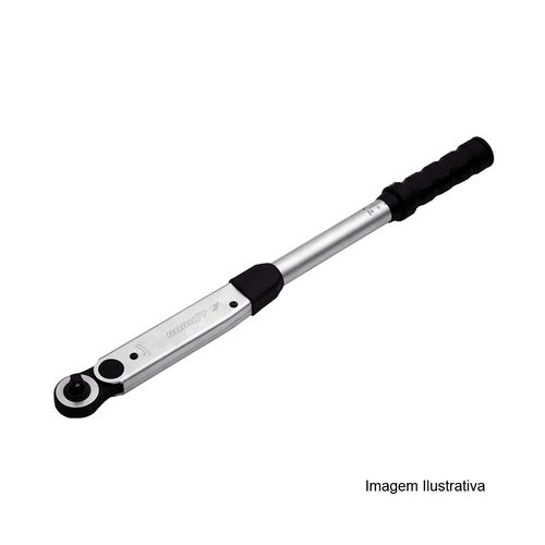 Torquímetro de Estalo com Catraca Quadrado de 1/2" Capacidade 25 - 135 N.m Resolução 5 N.m Ref 2550K-13 Robust 060.441