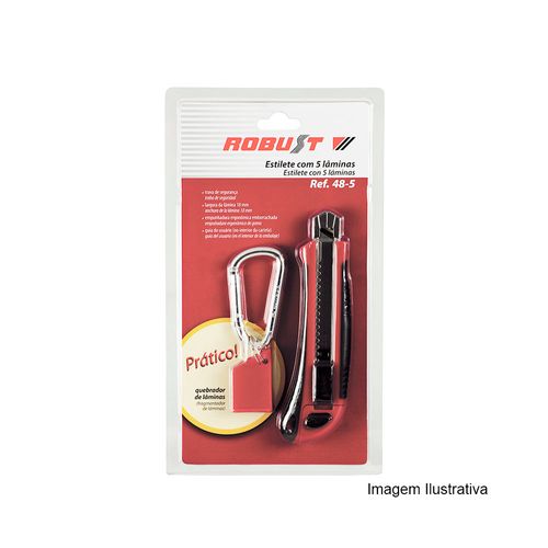 Estilete 5 Lâminas Ref 48-5 Robust 061.050