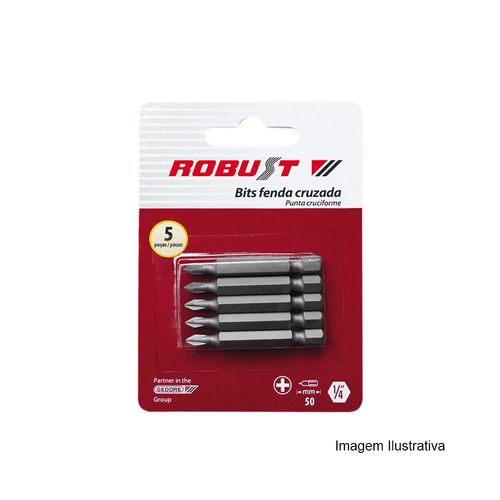 Bits Fenda Cruzada Longo 50 Bits PH2 Ref B650-PH2-50 Robust 061.861