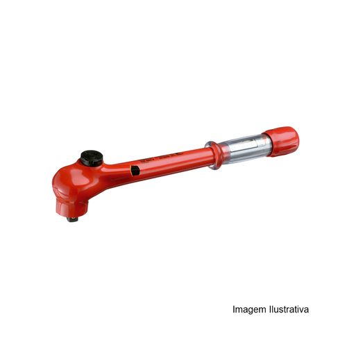 Torquímetro de Estalo 5-50 Nm Encaixe 1/2" Quadrado de 1/2" Capacidade em N.M 5-50 Resolução 2 N.M Ref. VDE 4507-04 Gedore 091.836