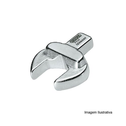 Cabeça Intercambiável Chave Fixa 15mm Encaixe 14x18mm para Torquímetro 048.167 Gedore 7118-15