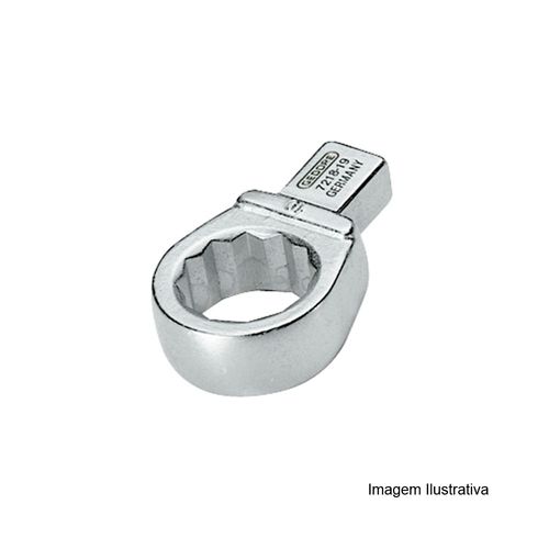 Cabeça Intercambiável Chave Estrela 21mm Encaixe 14X18mm para Torquímetro 048.185 Gedore 7218-21