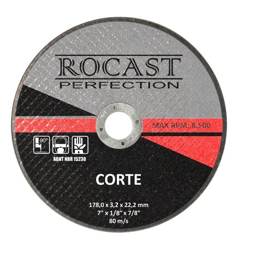 Disco de Corte - 12" x 1/8" x 1" - Ref. CORTE Rocast 122,0006
