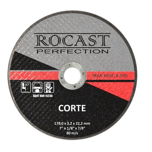 Disco de Corte - 12" x 1/8" x 3/4" - Ref. CORTE Rocast 122,0005