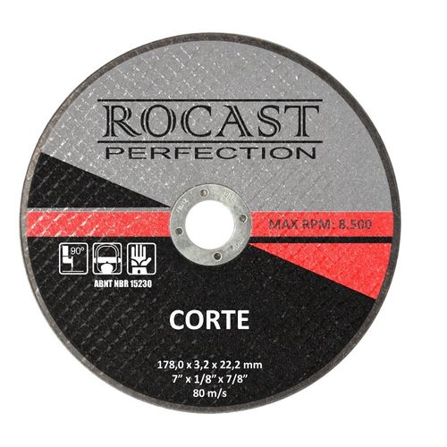Disco de Corte - 12" x 1/8" x 5/8" - Ref. CORTE Rocast 122,0004