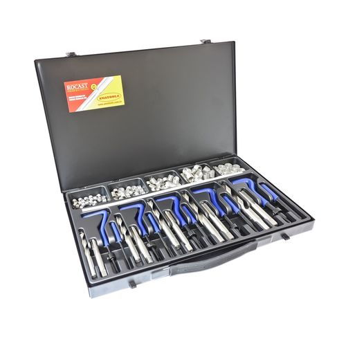 Kit Rosca Postiça Master - Rosca Unificada Fina - UNF - 1/4" a 1/2" - Ref. Rosca Unificada Fina - UNF - MASTER Rocast 95,0018