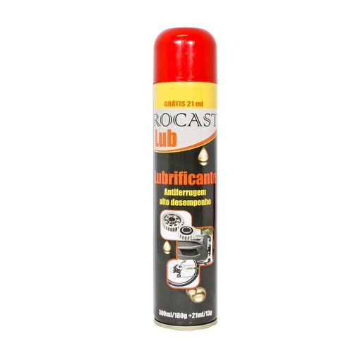 Lubrificante Spray - 300ml + 21ml - Ref. Rocast LUB Rocast 141,0001