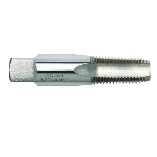 Macho Manual em Aço Rápido (HSS) Rosca Cônica para Tubo (Rosca Cônica para Tubo - NPT) - 1/2"-14 FPP - Ref. ANSI Rocast 22,0084