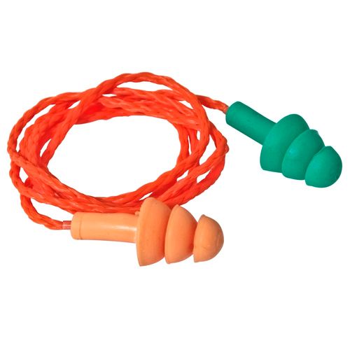 Protetor Auricular Silicone Bicolor Cordão Algodão 15DB Ref. Ppa 04 Proteplus 274,0002