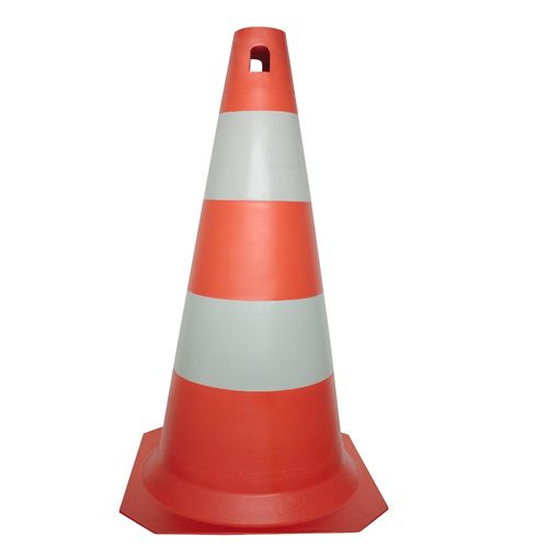 Cone Rígido Plástico Polipropileno Laranja/Branco 50cm Ref. PPS 03 Proteplus 282,0002