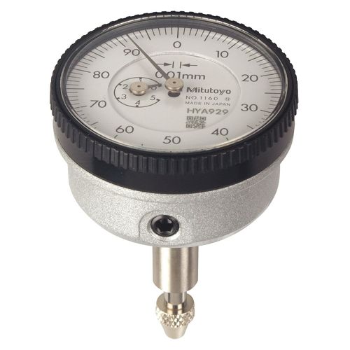 Relógio Comparador com Fuso Perpendicular Capacidade 5mm Resolução 0,01mm Mitutoyo 1160T