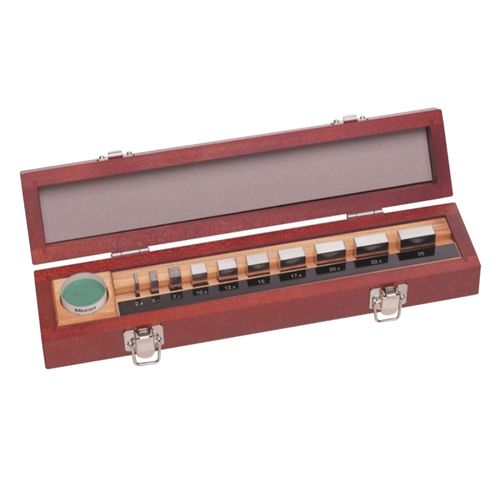 Jogo de Blocos Padrão de Aço para Calibração de Micrômetros com 10 Peças Mitutoyo 516-106-10