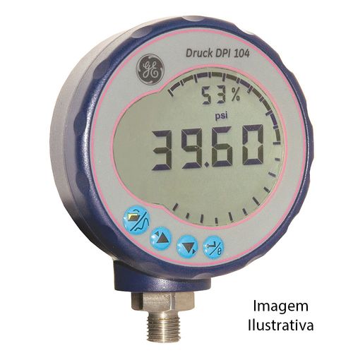 Calibrador Portátil Manômetro Digital Capacidade 20 bar G GE Druck DPI 104-1-13G