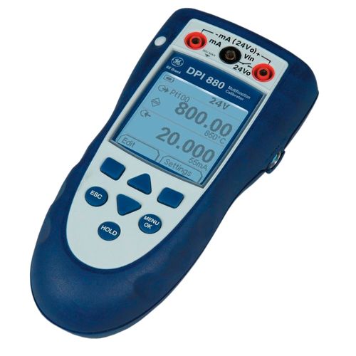 Calibrador Portátil Multifunção medição e geração de MA, MV, OHMS, Frequência e pulsos GE Druck DPI 880